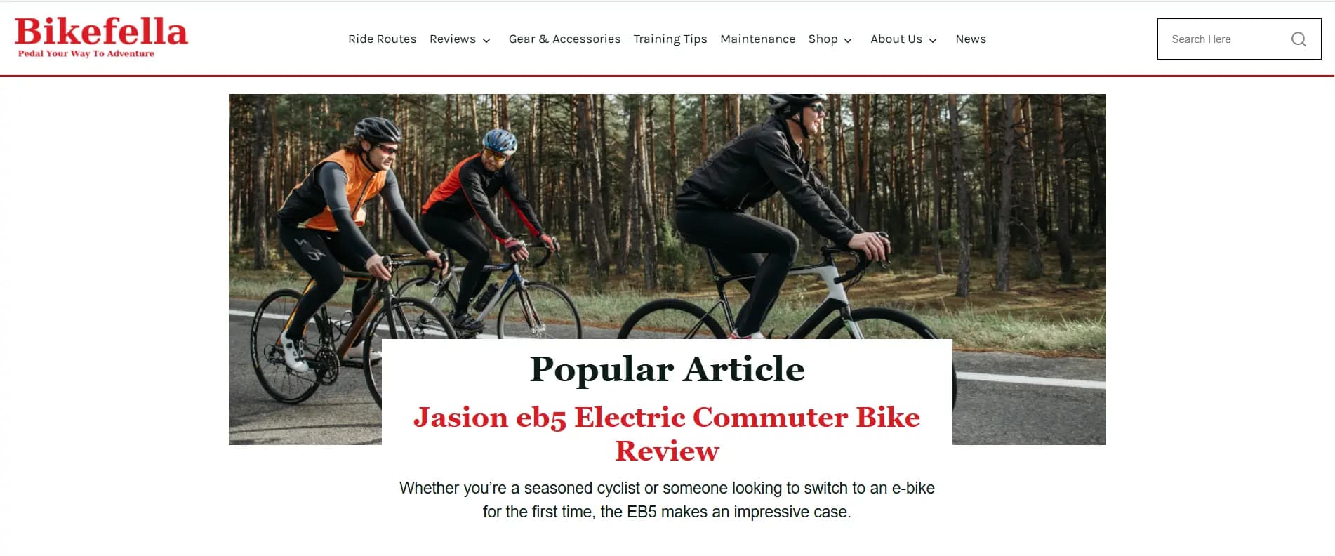 Bike Fella - Website · Affiliate project